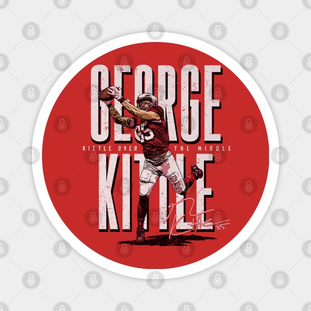 George Kittle San Francisco The Catch Magnet by Chunta_Design